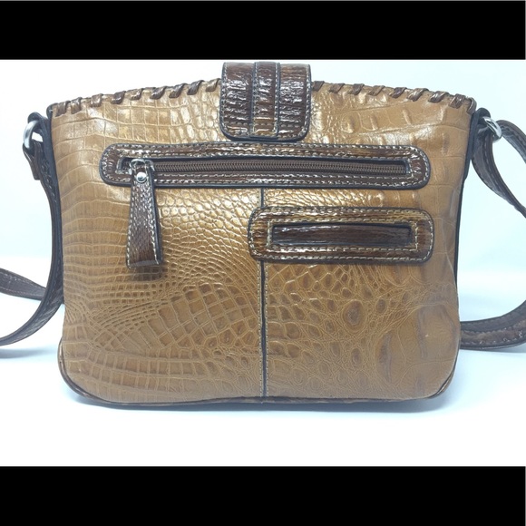 MC Croc Embossed Shoudler Bag Crossbody Purse - Picture 4 of 8